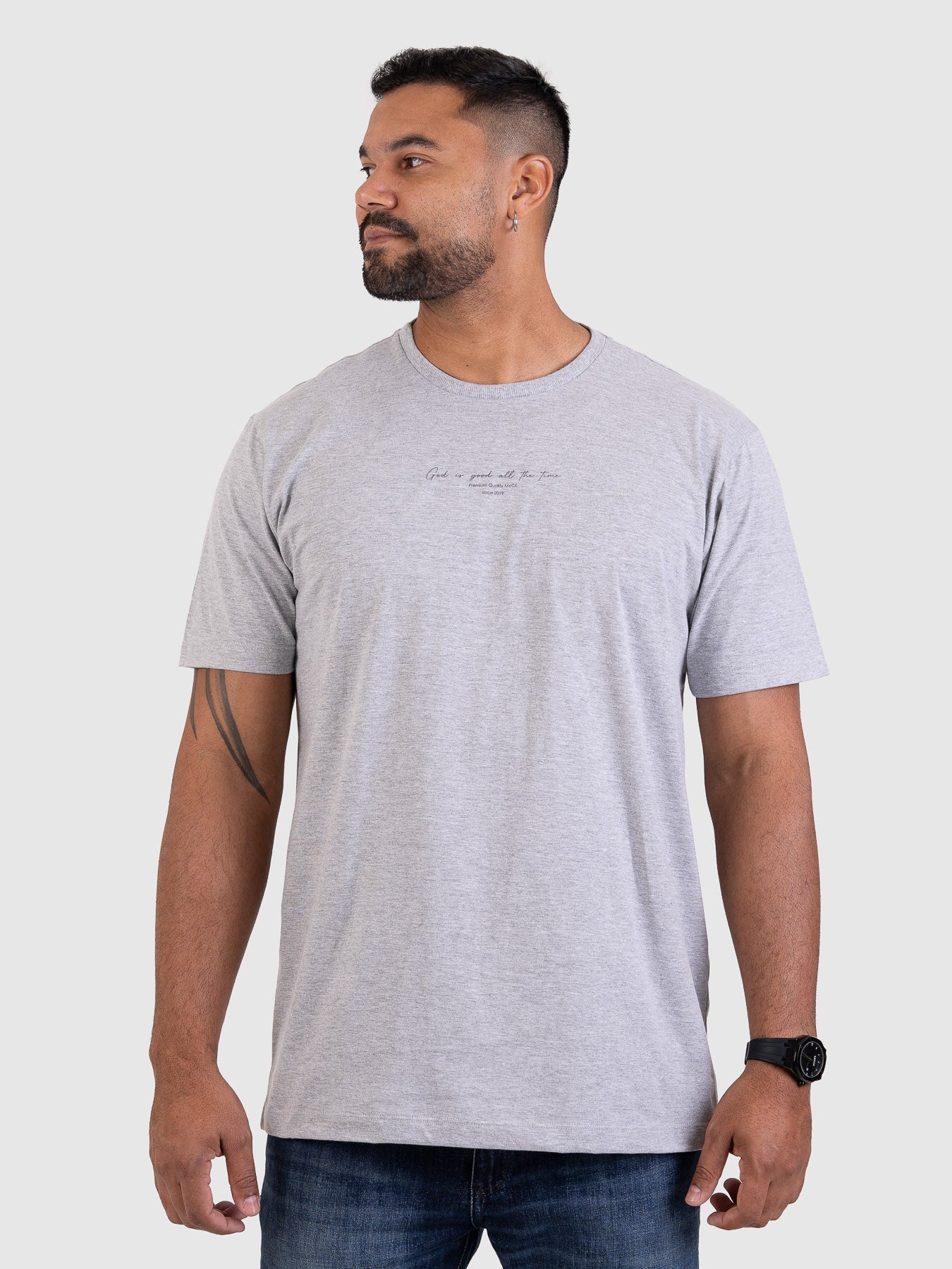 Camiseta Timeless Cinza Mescla M4 MVCK