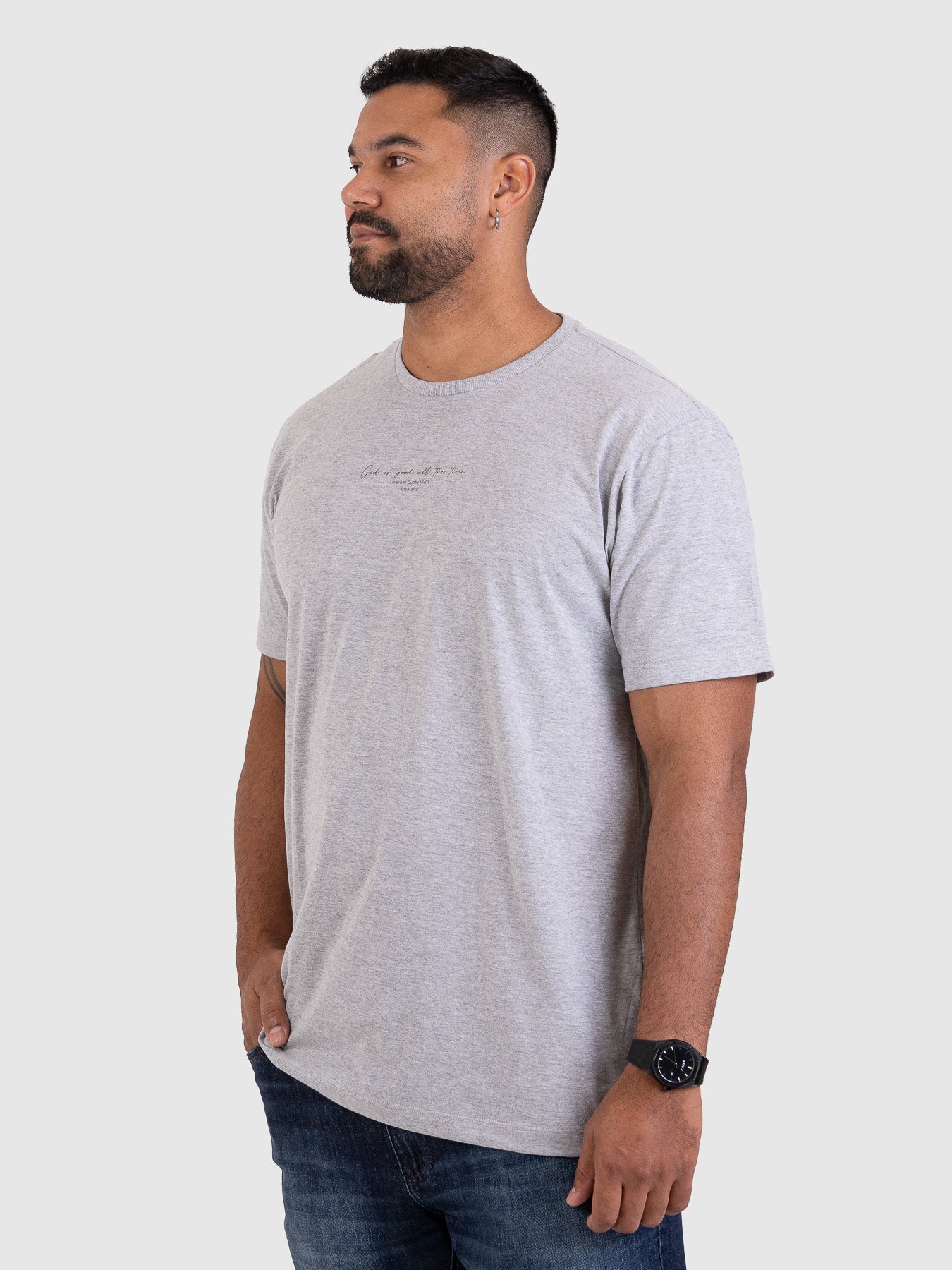 Camiseta Timeless Cinza Mescla M4 MVCK