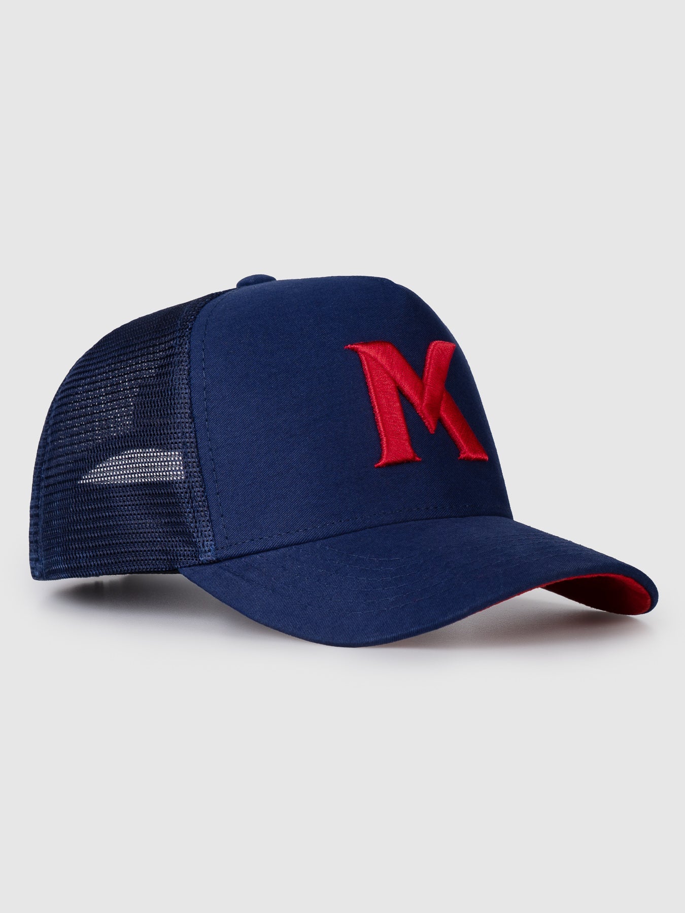 Boné Trucker Maverick Azul e Vermelho MVCK