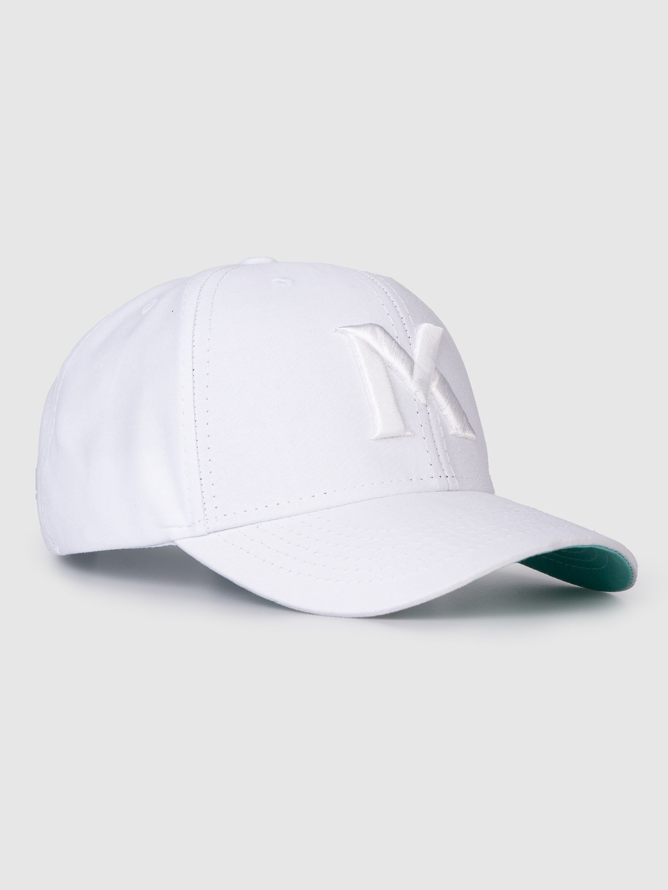 Boné Polo Maverick Branco e Verde Água MVCK