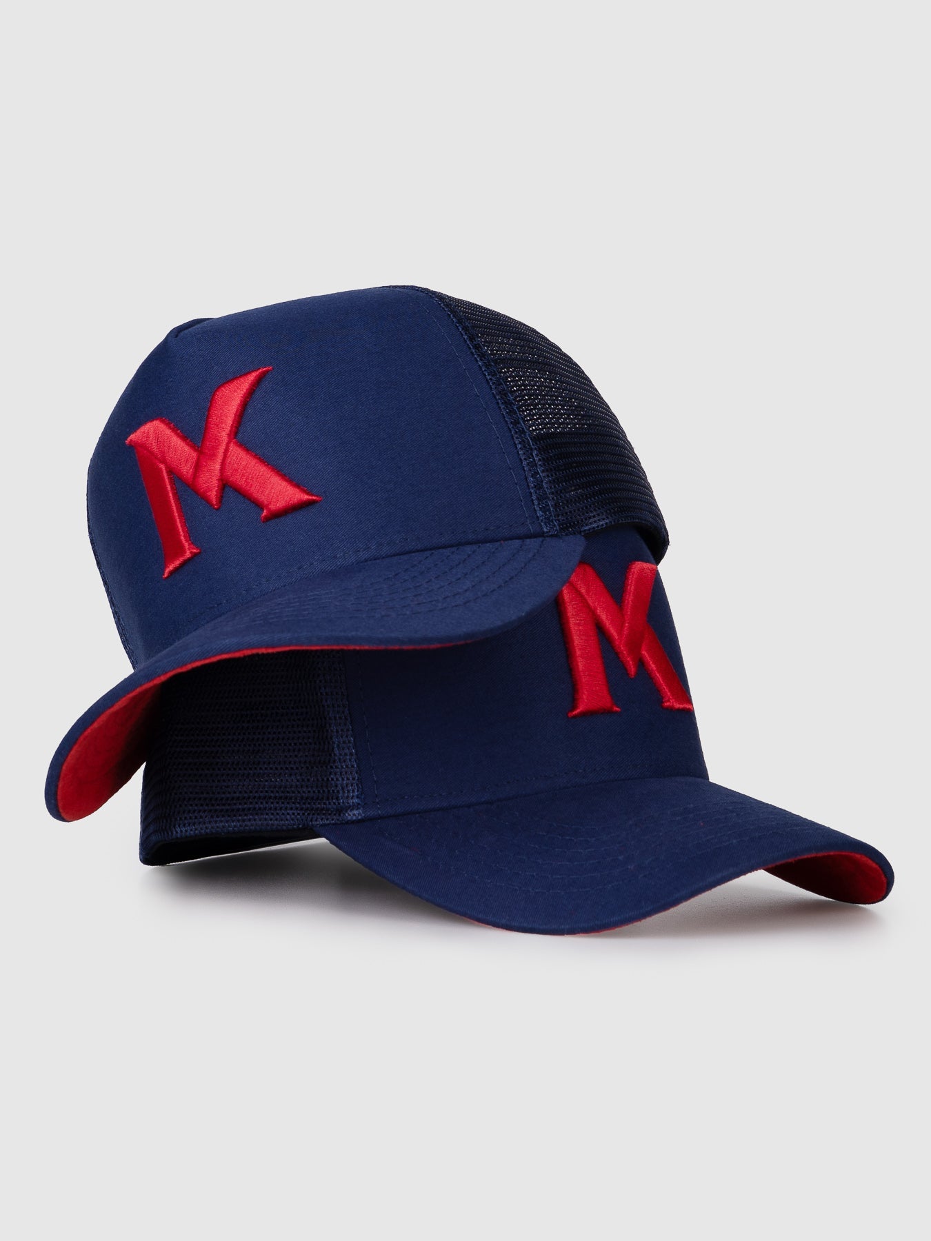 Boné Trucker Maverick Azul e Vermelho MVCK