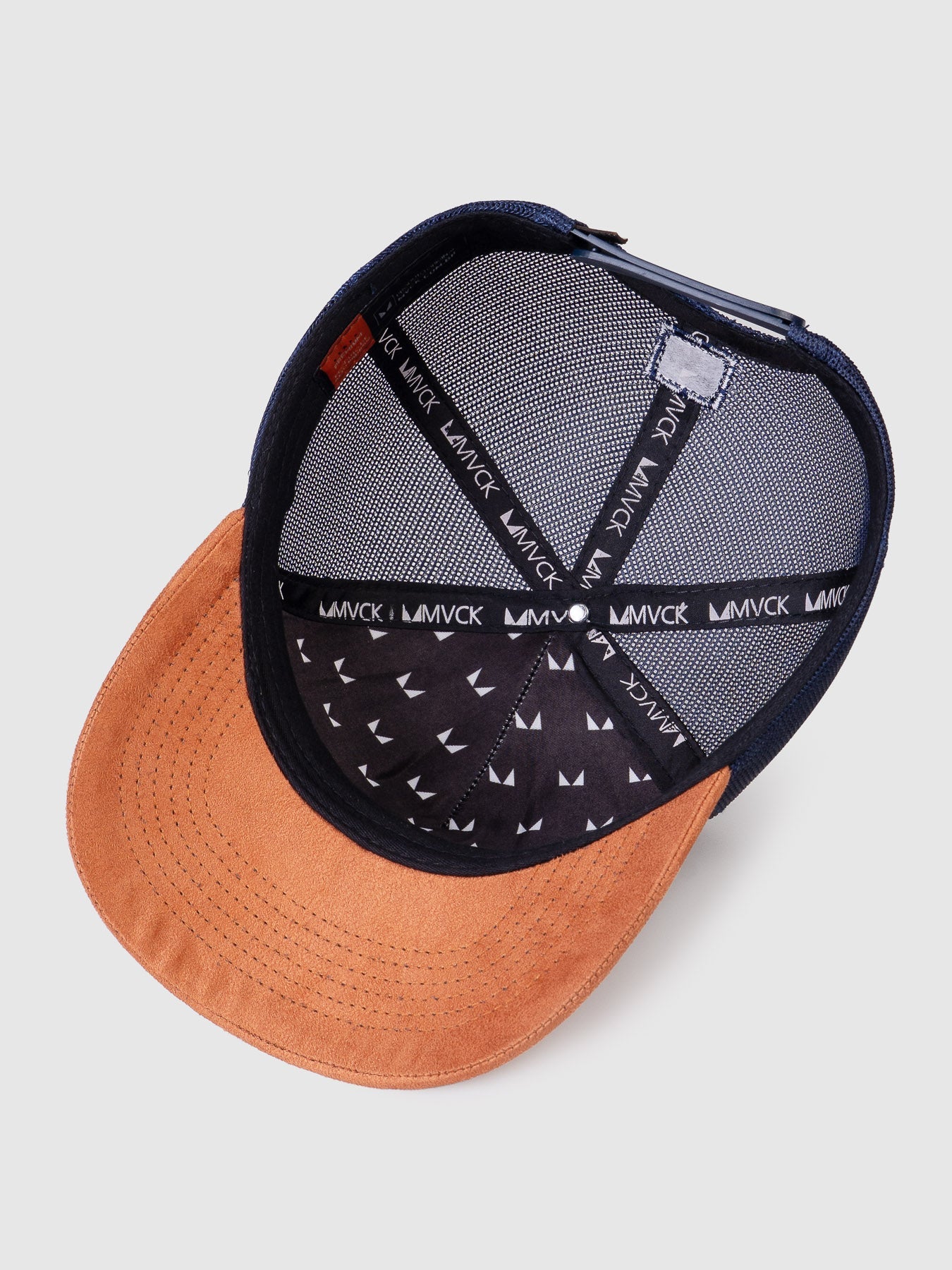 Boné Trucker Maverick Azul Aba Caramelo MVCK