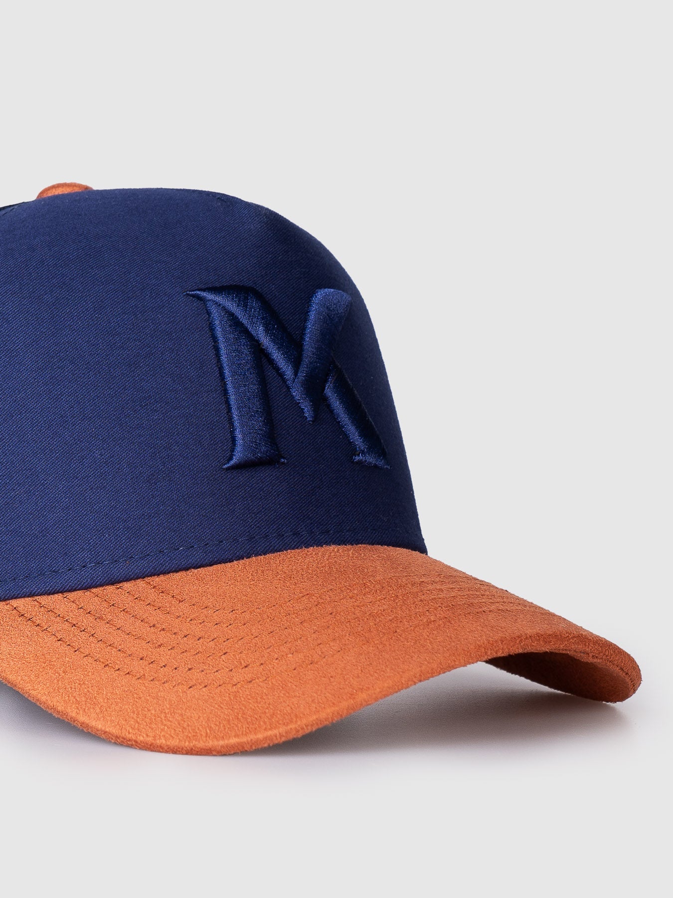 Boné Trucker Maverick Azul Aba Caramelo MVCK