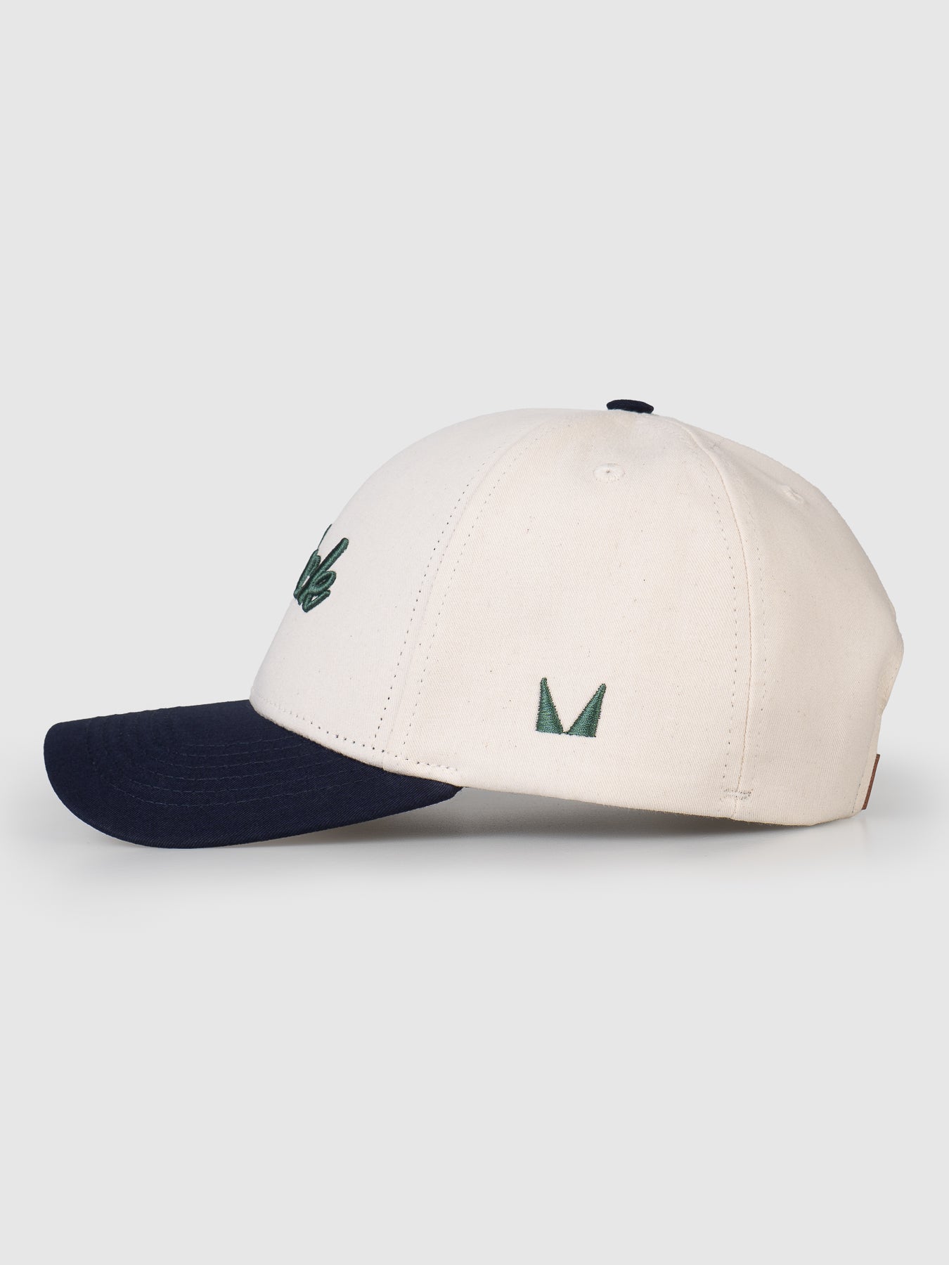 Boné Polo Classic Off White e Verde Aba Marinho MVCK