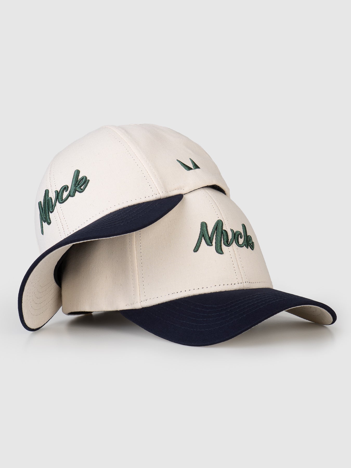 Boné Polo Classic Off White e Verde Aba Marinho MVCK