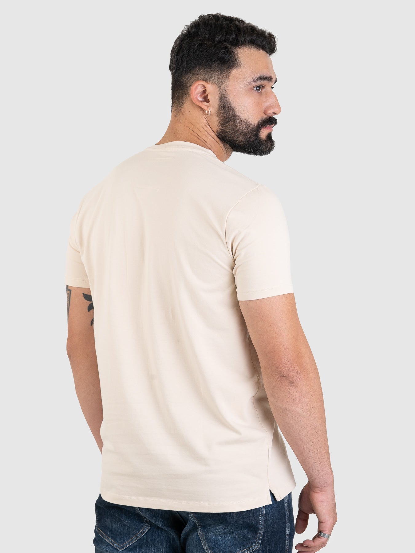 Camiseta Fio Egípcio Creme MVCK