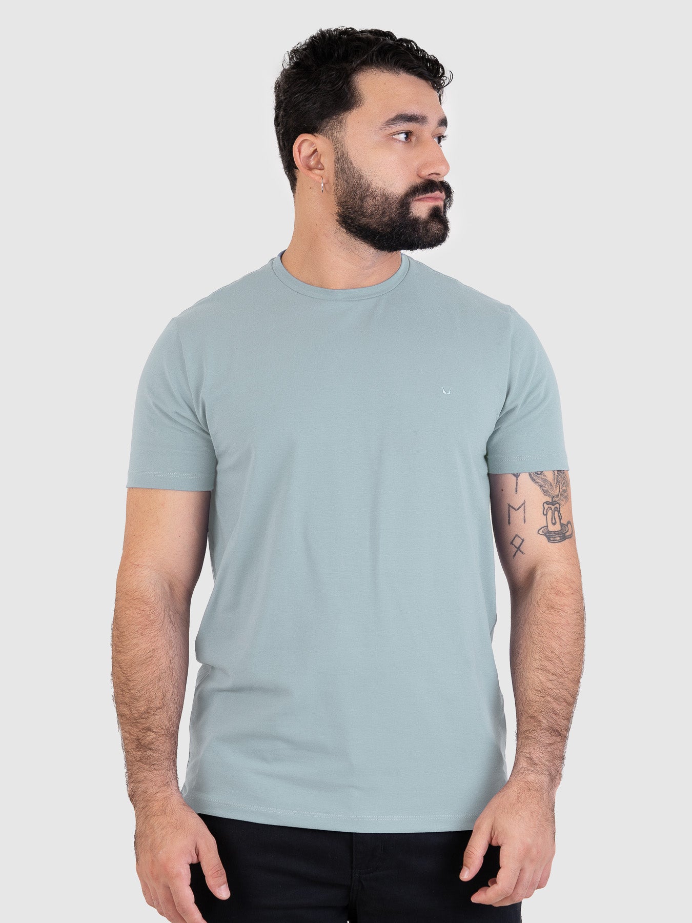 Camiseta Fio Egípcio Azul Claro MVCK