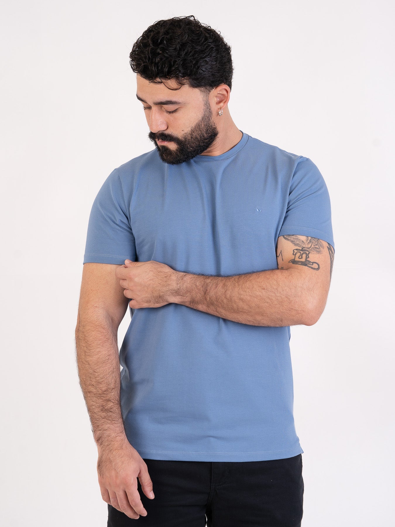 Camiseta Fio Egípcio Azul MVCK