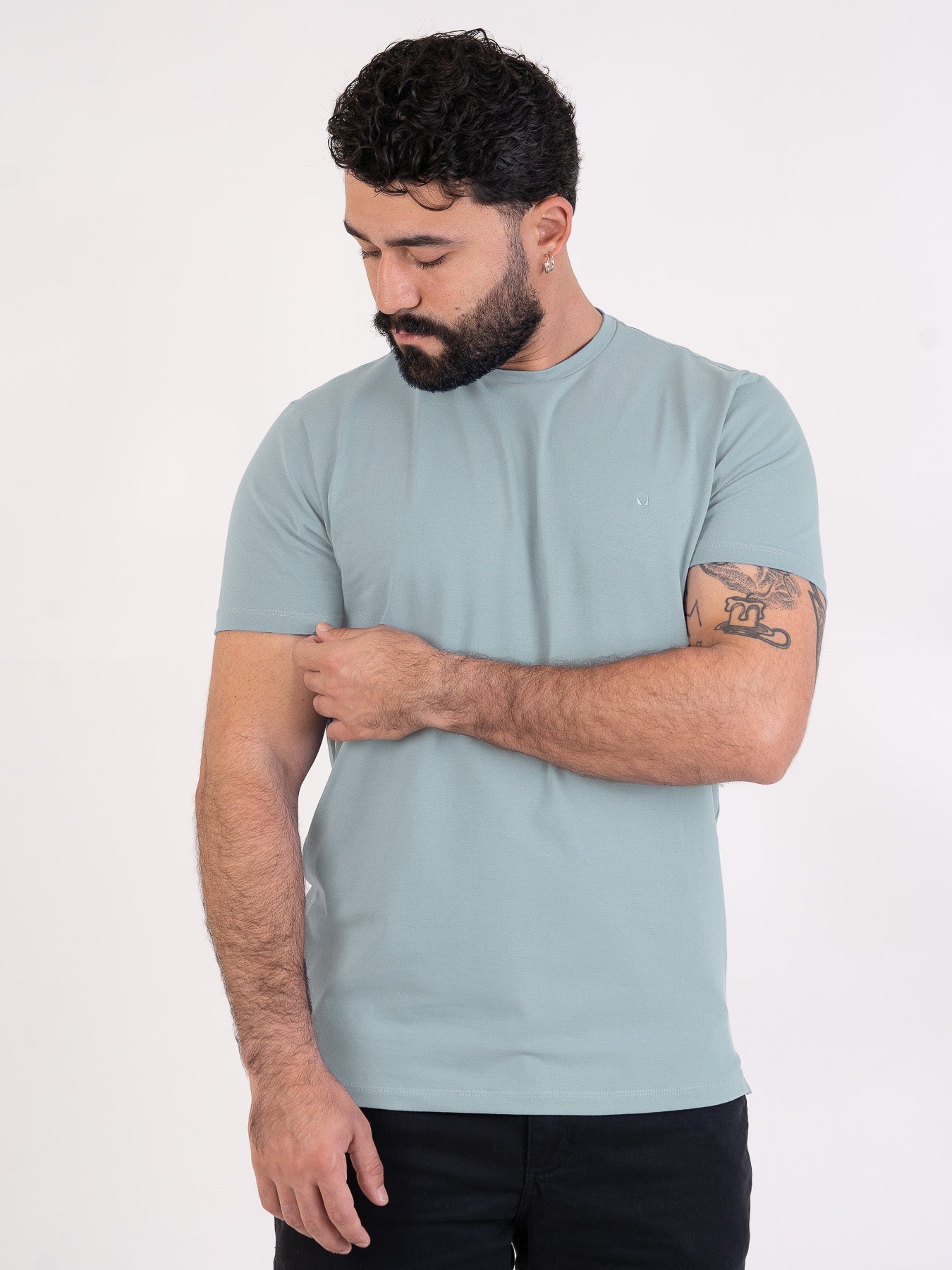 Camiseta Fio Egípcio Azul Claro MVCK