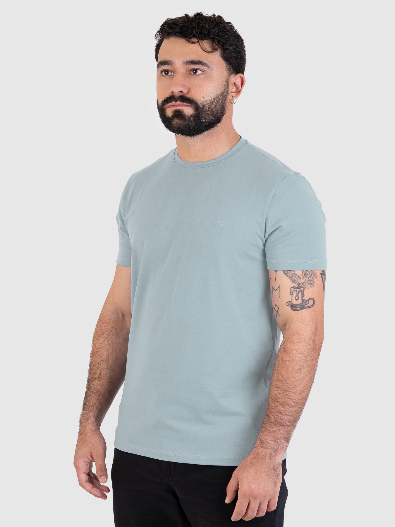 Camiseta Fio Egípcio Azul Claro MVCK