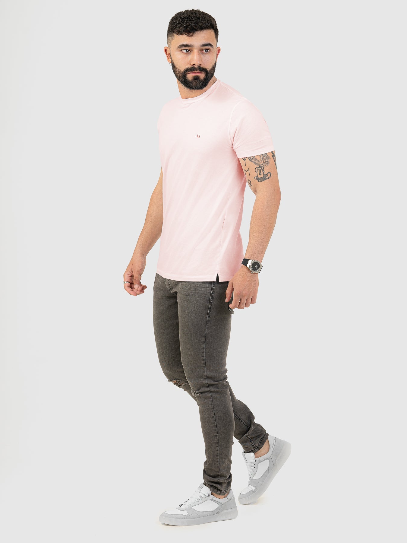Camiseta Fio Egípcio Rosa MVCK