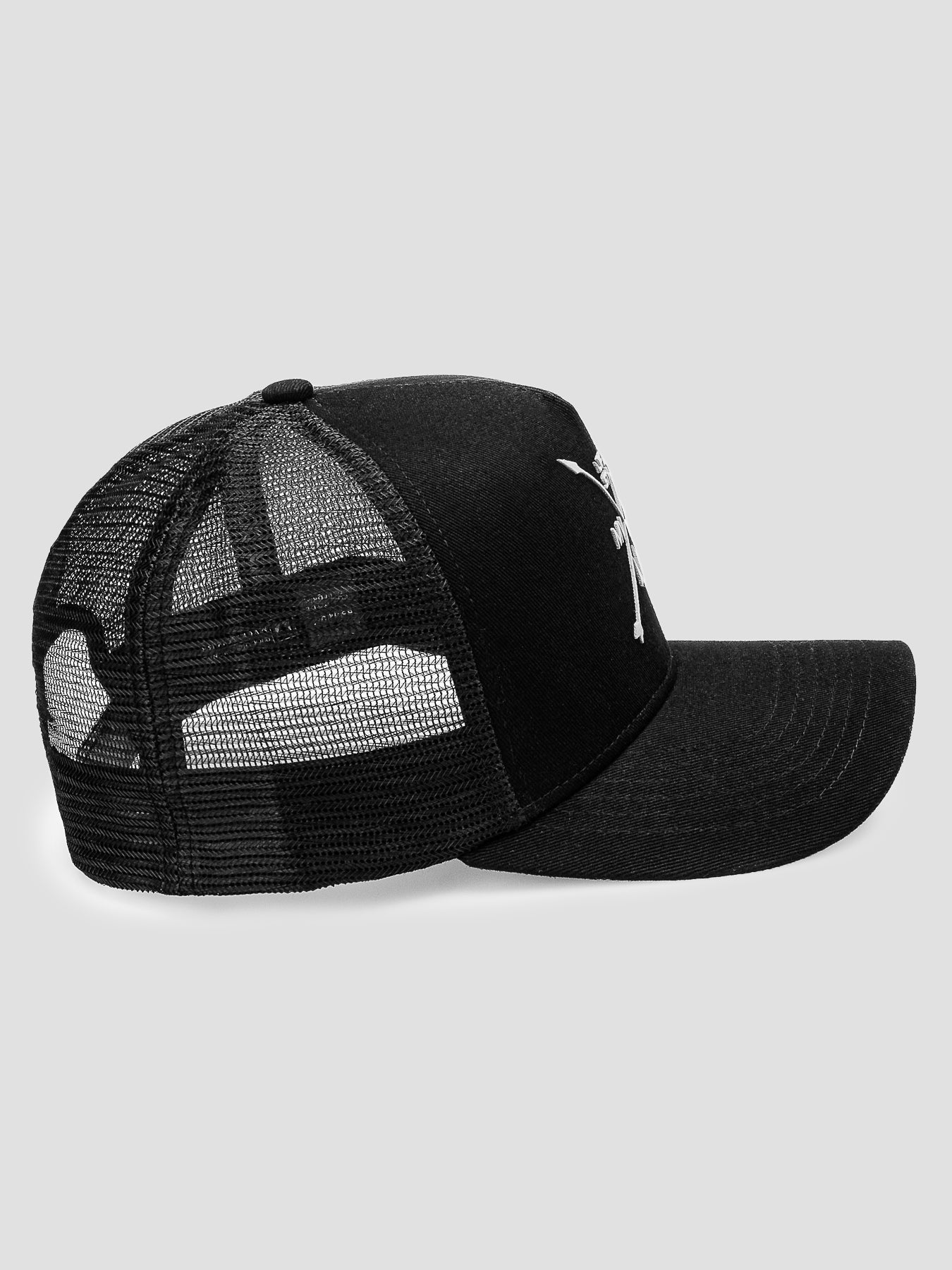 Boné Trucker Texas Preto e Branco MVCK