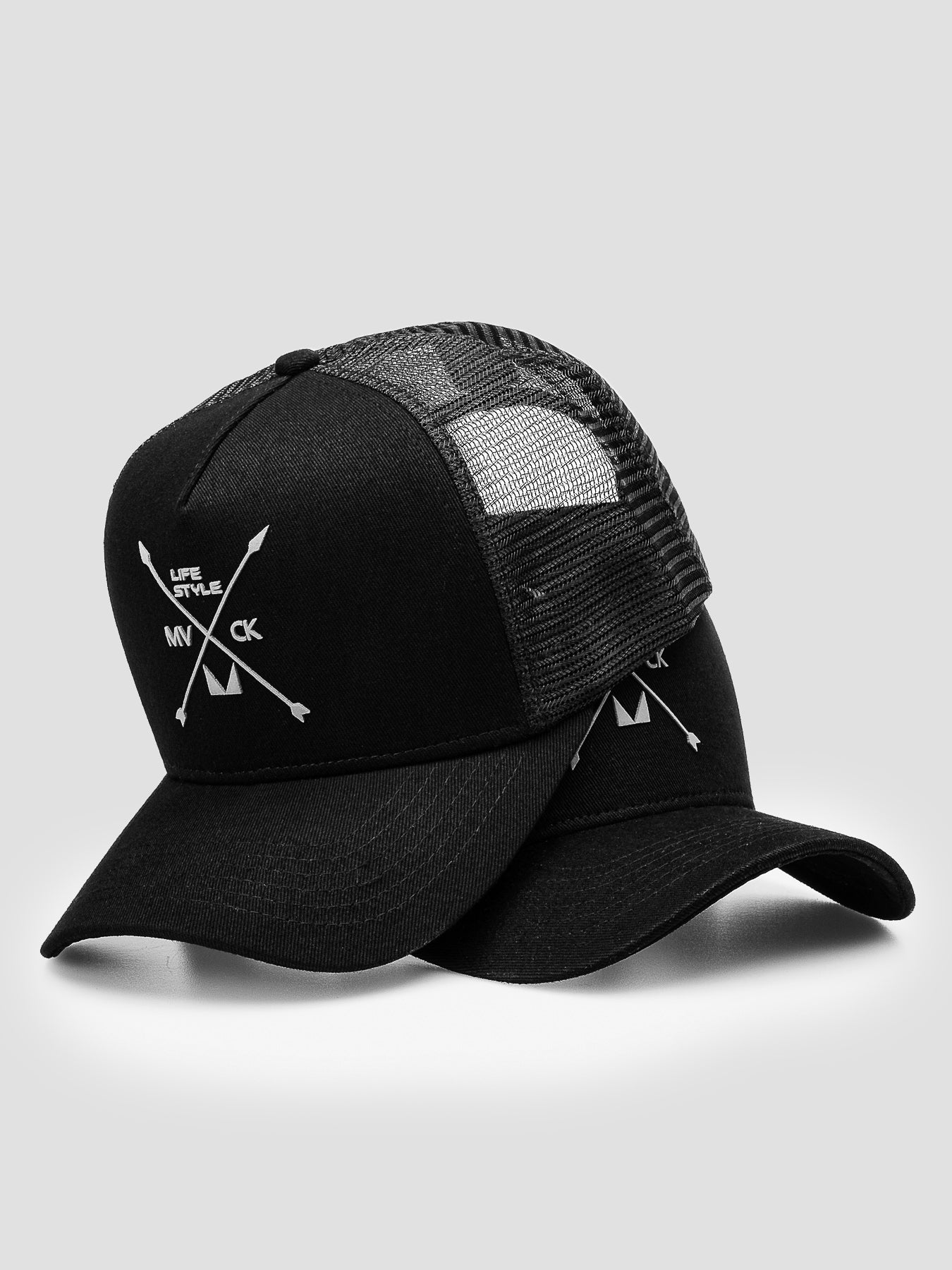 Boné Trucker Texas Preto e Branco MVCK