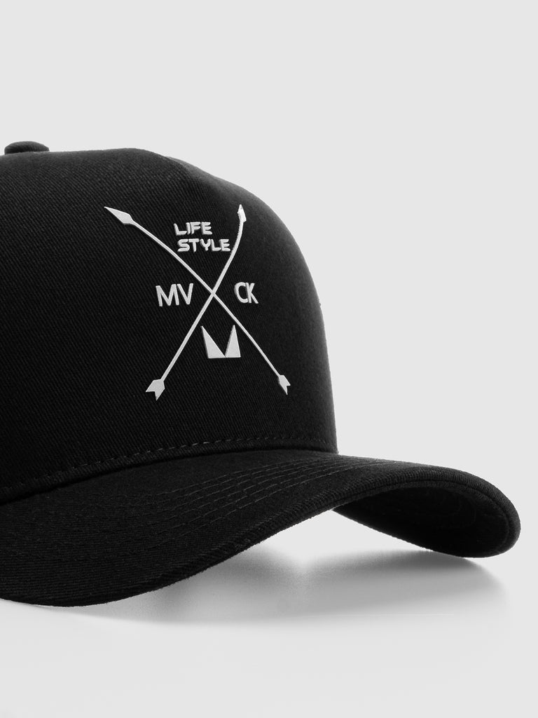 Boné Trucker Texas Preto e Branco MVCK