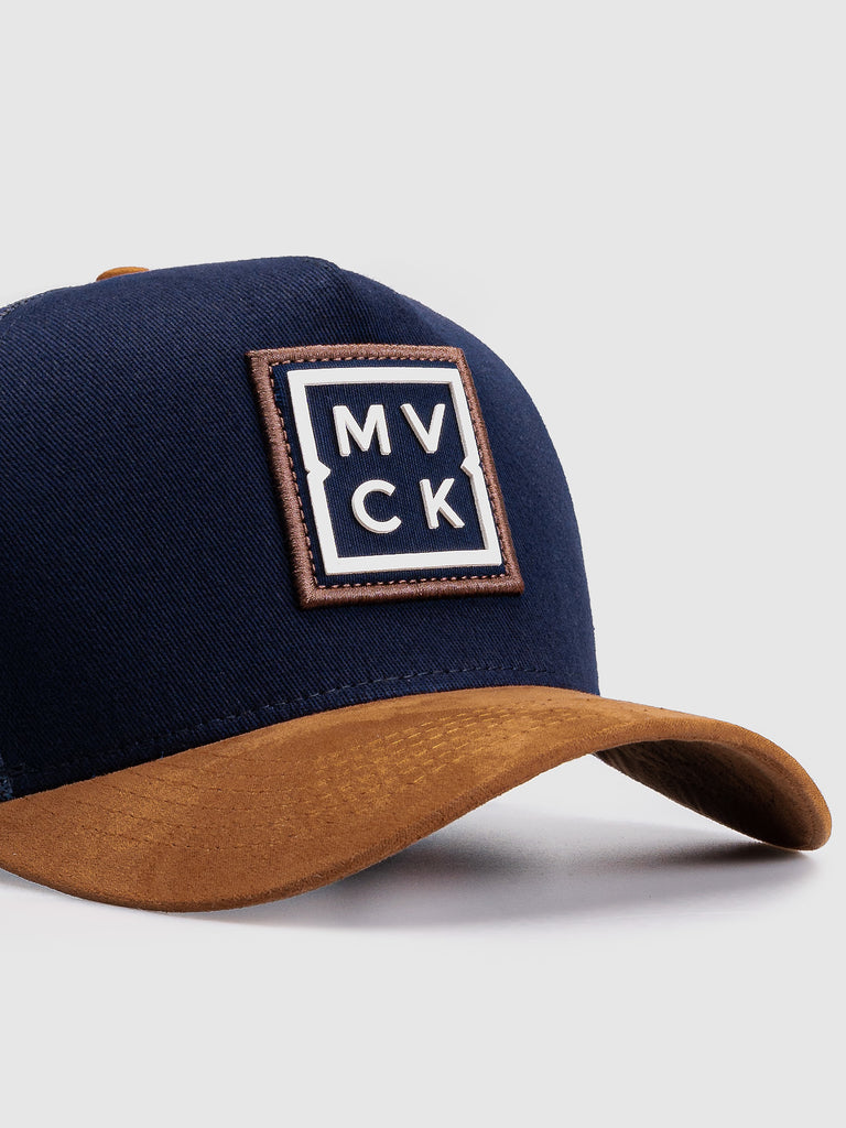 Boné Trucker Madrid Azul Aba Camurça MVCK