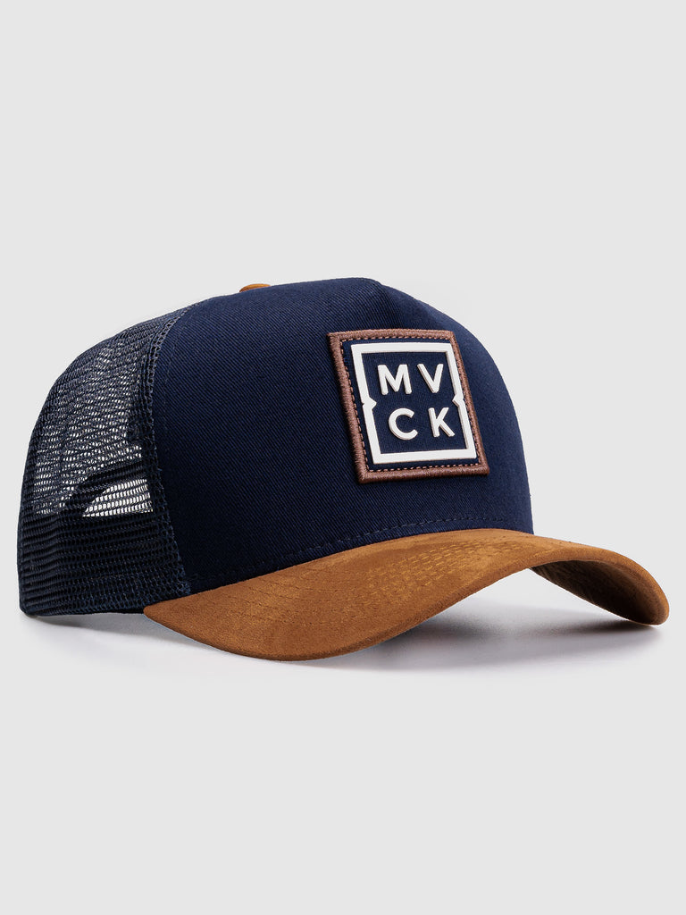 Boné Trucker Madrid Azul Aba Camurça MVCK