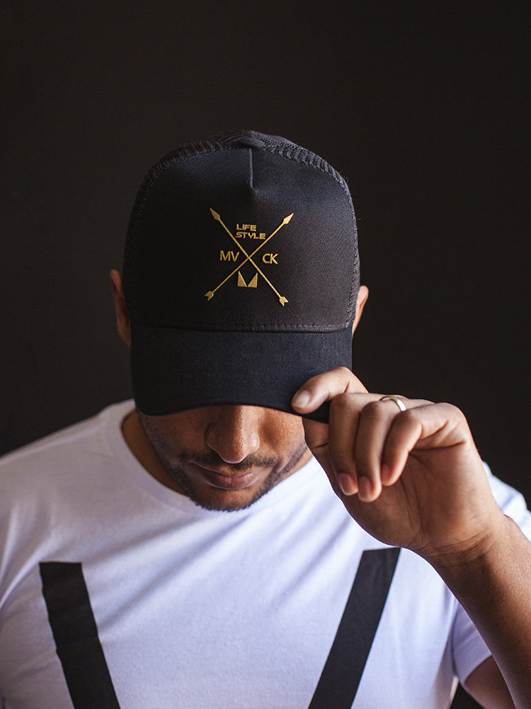 Boné Trucker Preto com Amarelo Texas-02